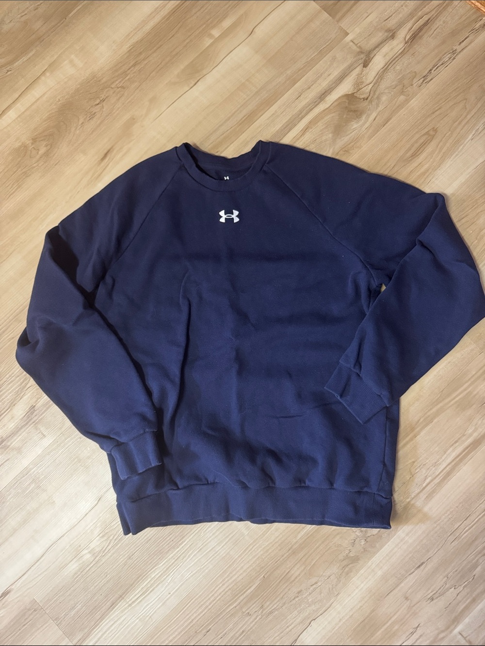 Under Armour Men's Dark Navy Crewneck Pullover